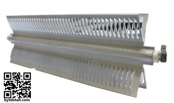 ТЭН конвекторный 2000W (1000+1000), клеммы под разъем, L712/685мм, Х-образный 110х38мм, 2 режима, 220V