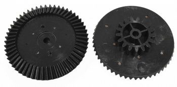 Шестерня мясорубки Ротор черная большая, коническая D=83, d=38,H=21